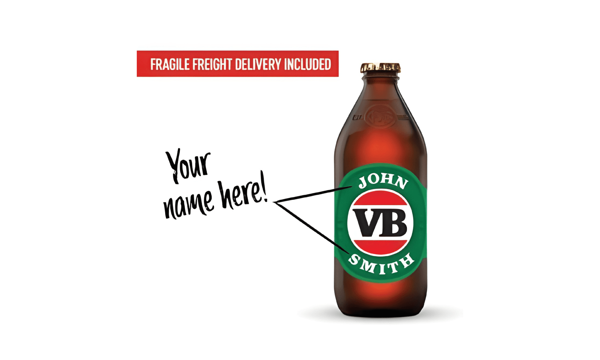 Buy your own carton of personalized VB Beer